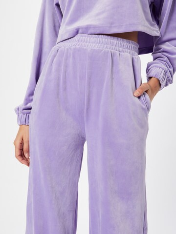 Urban Classics Wide leg Pants in Purple