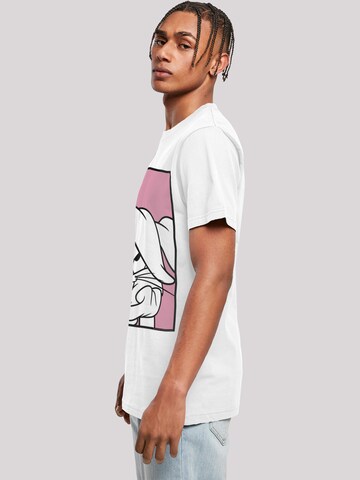 F4NT4STIC Shirt 'Looney Tunes Bugs Bunny Adore' in Wit