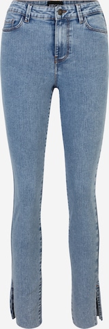 Skinny Jean 'PEGGY' Pieces Petite en bleu : devant