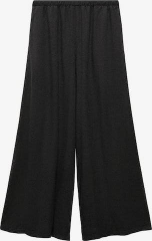 MANGO TEEN Wide leg Pants 'Argan' in Black: front