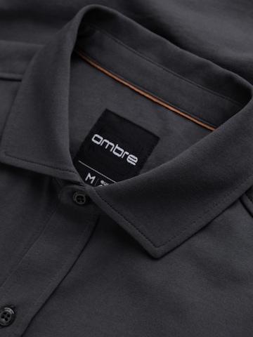 Ombre Regular fit Zakelijk overhemd in Grijs