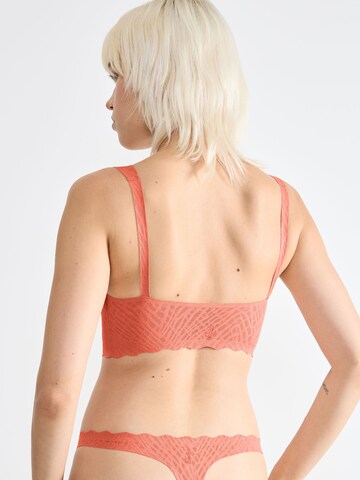 SLOGGI T-shirt BH ' ZERO Feel Bliss Bralette ' in Oranje