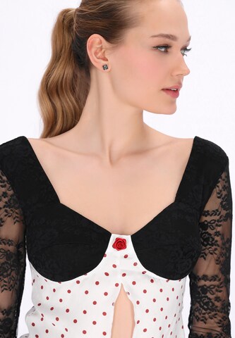 myMo at night Blouse 'Party' in Wit