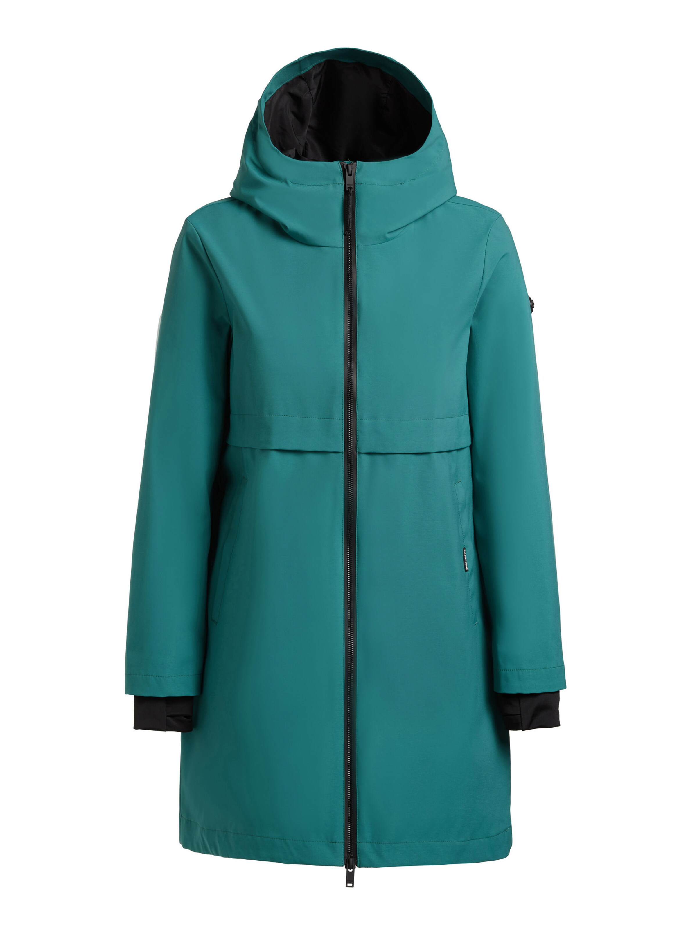 khujo Between-seasons coat 'June' in Green: front