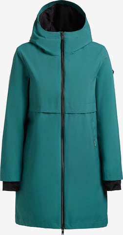 khujo Between-seasons coat 'June' in Green: front