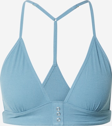 Free People Triangle Bra in Blue: front