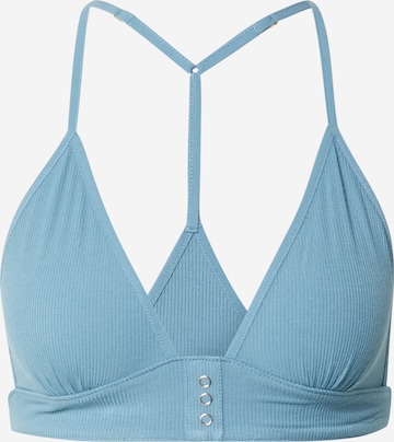 Free People Triangel BH in Blauw: voorkant