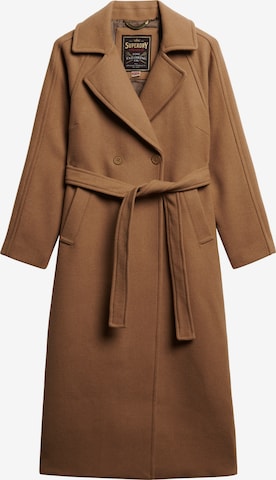 Superdry Wintermantel in Bruin: voorkant