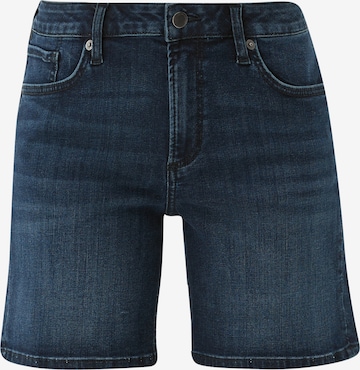 QS Regular Jeans in Blauw: voorkant