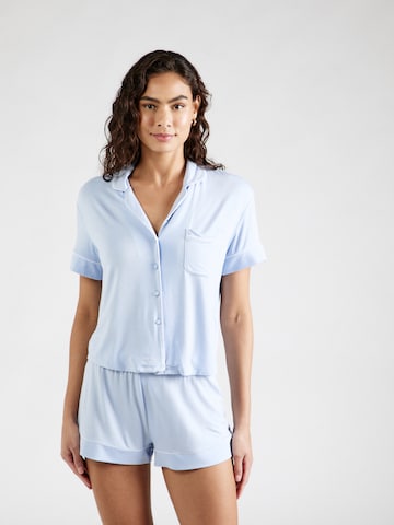 Hunkemöller Pyjamapaita 'Essential' värissä sininen: edessä