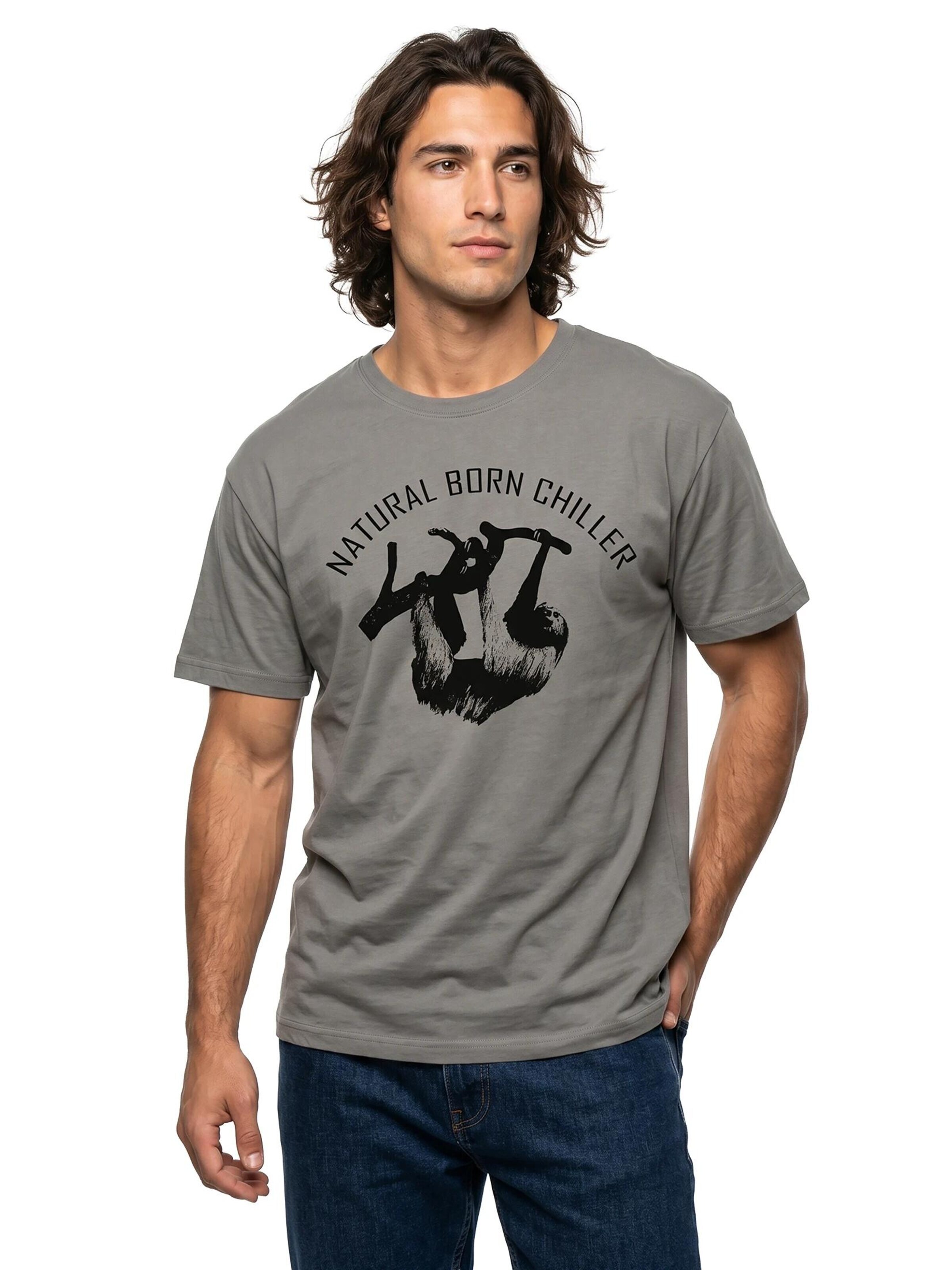 MAKAYA Shirt 'BornChiller' in Grey