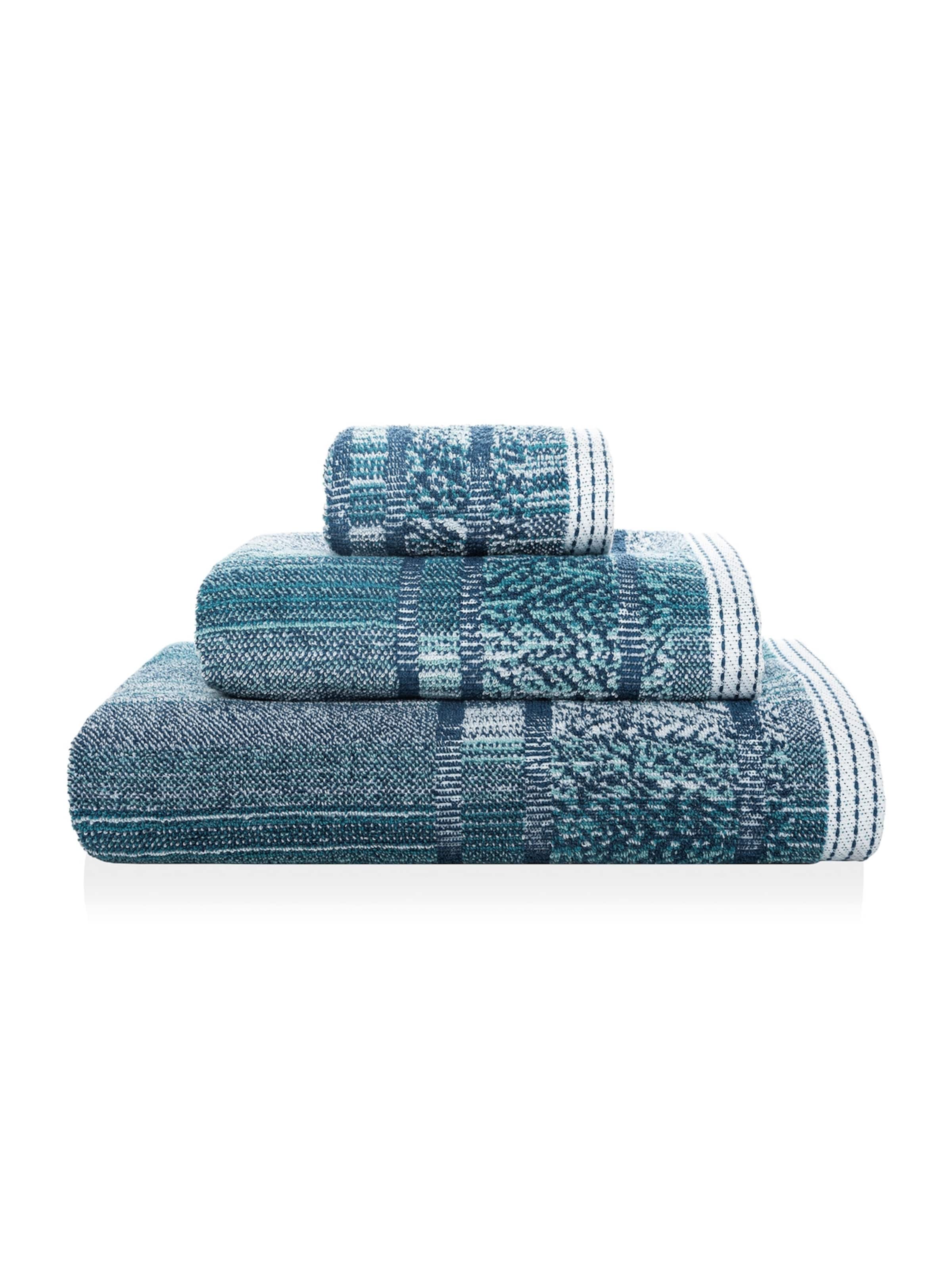 Sorema Handdoek 'MAZE' in Blauw: voorkant