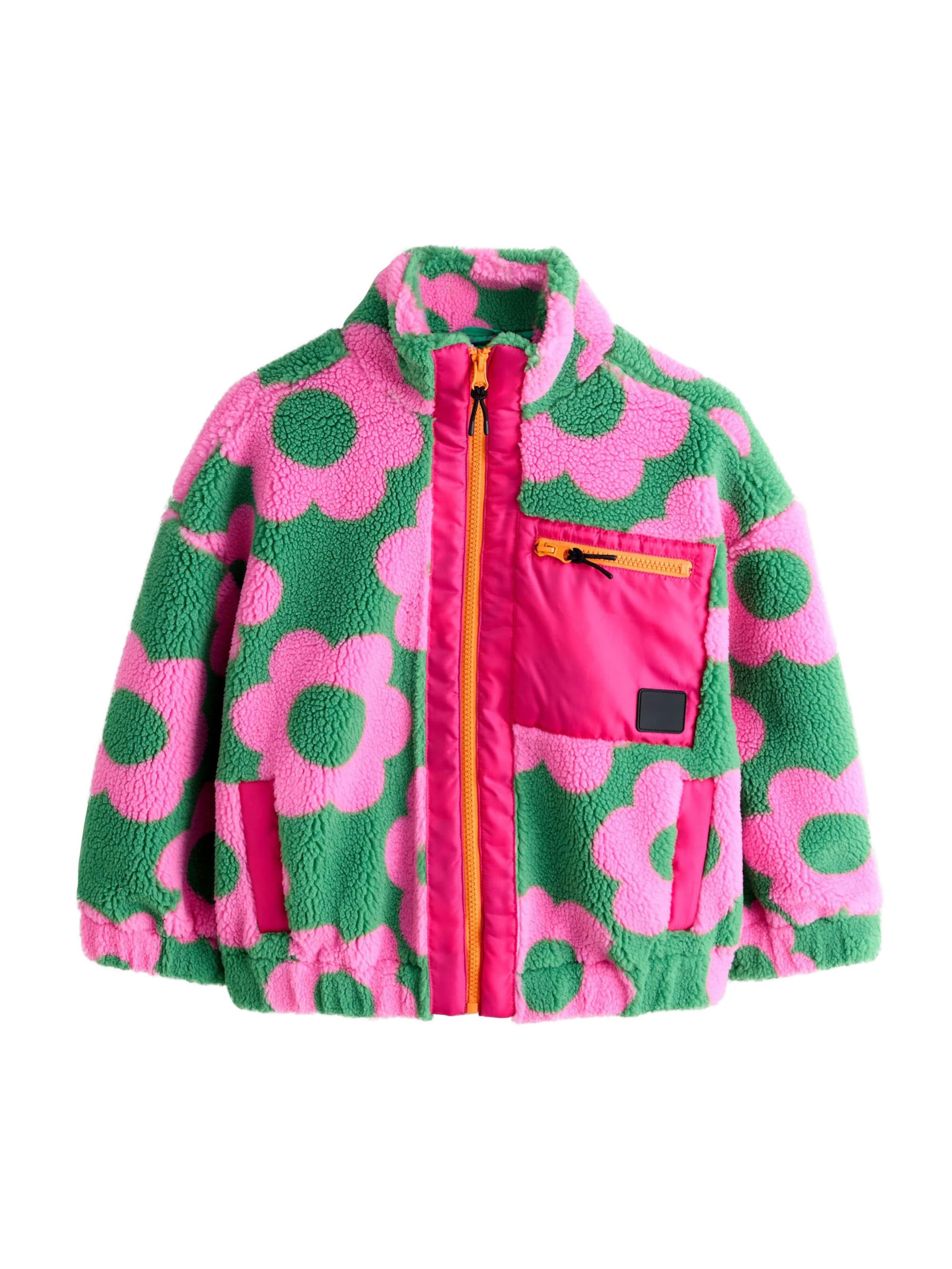 Giacca di pile di Next in rosa: frontale