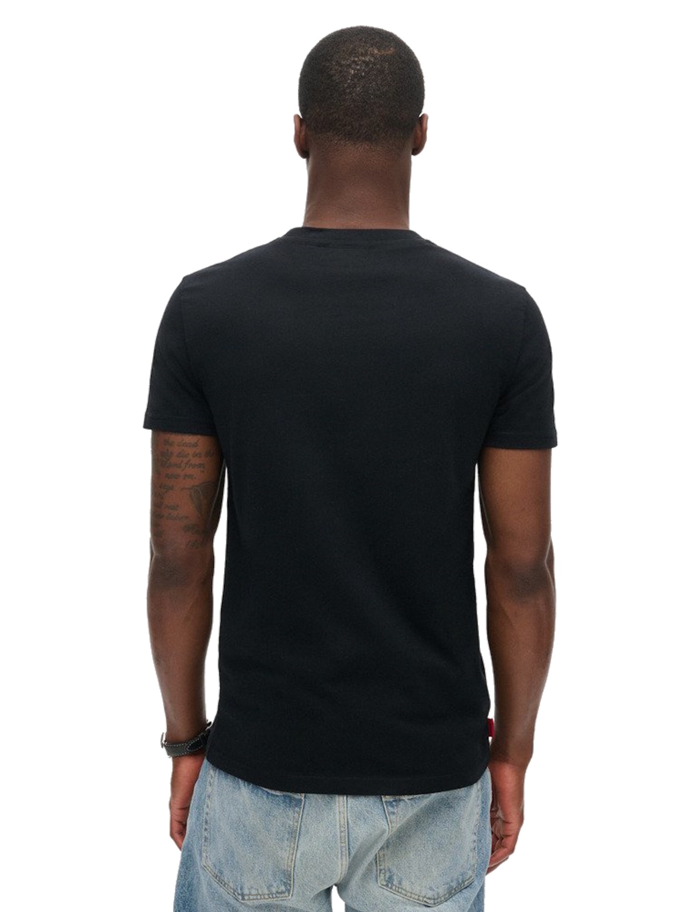 Superdry Koszulka 'Essential' w kolorze czarny