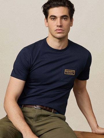 Hackett London T-Shirt 'Heritage Rally' in Blau