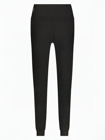 Urban Goddess Yoga & Activewear Tapered Workout Pants 'Oba Yoga & Pilates' in Black: front