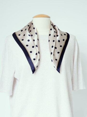 MayTree Scarf 'Seidentuch Punkte klein' in Beige