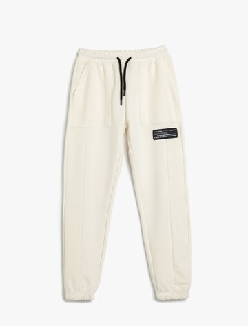 Koton Tapered Pants in Beige: front