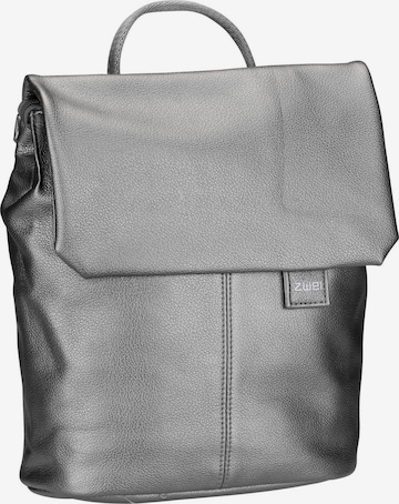 ZWEI Backpack 'Mademoiselle' in Silver: front