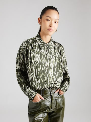 MSCH COPENHAGEN Blouse 'Joceline Irida' in Groen: voorkant