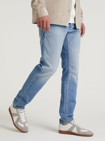 CHASIN' Slimfit Jeans 'Evan Snake' in Blau