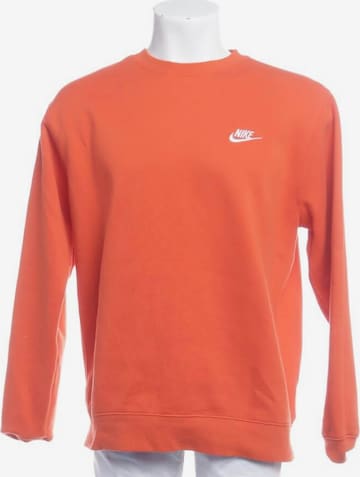 NIKE Sweatshirt & Zip-Up Hoodie in M in Orange: front