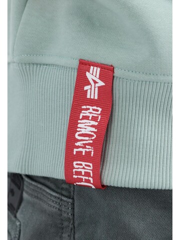 ALPHA INDUSTRIES Sweatshirt 'Basic Rubber' in Green