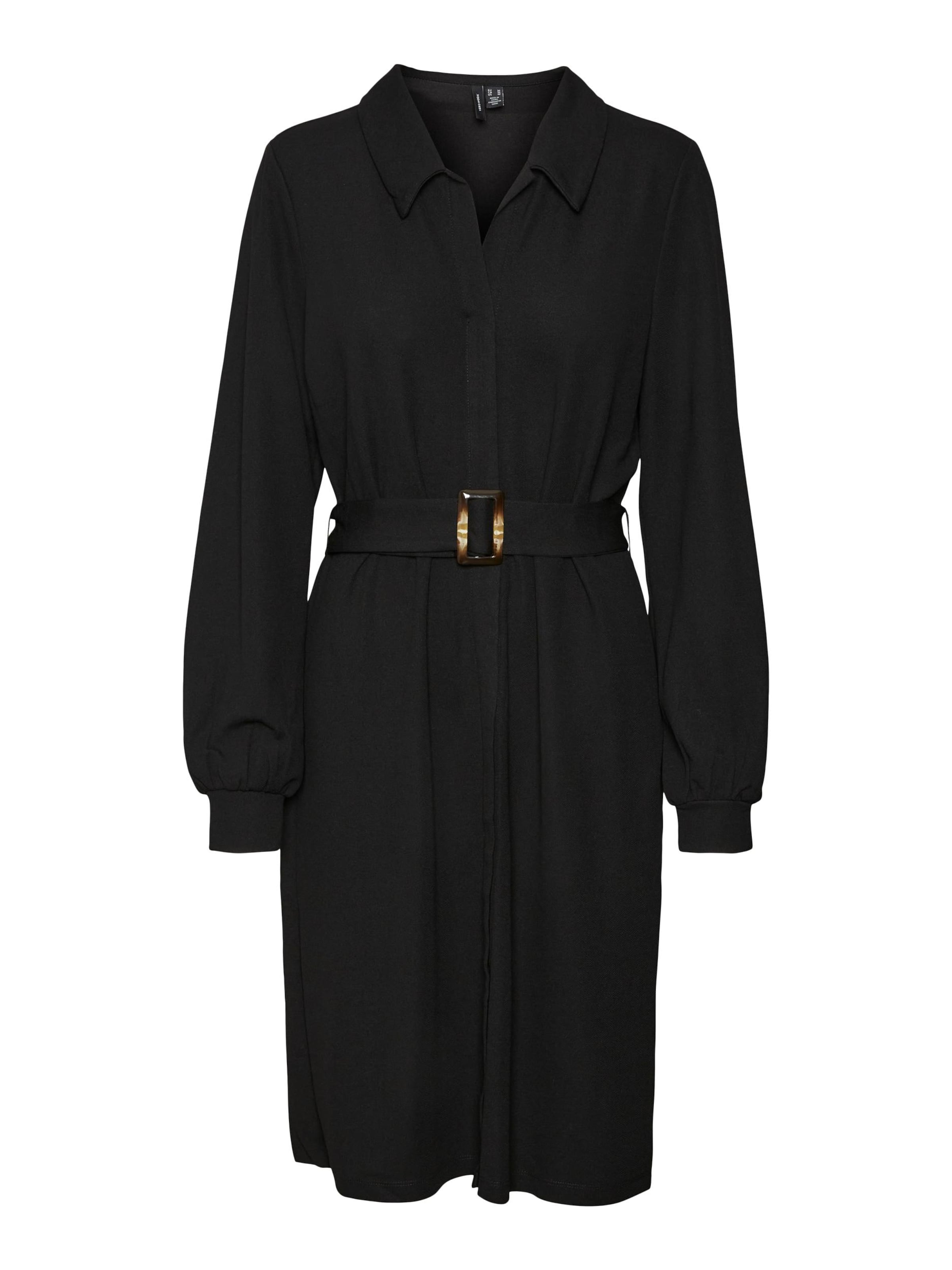 VERO MODA Dolga srajca 'Pam' | črna barva: sprednja stran