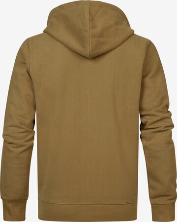 Petrol Industries Zip-Up Hoodie 'Olney' in Brown