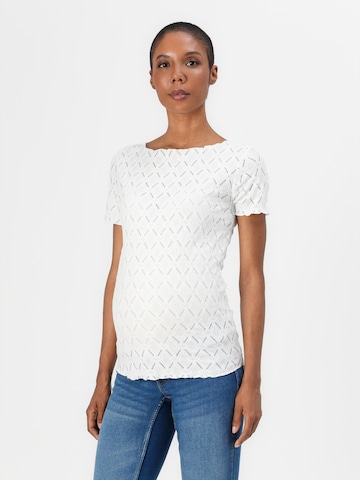 Maglietta 'OLMJunila' di Only Maternity in bianco: frontale