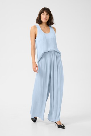 Kaffe Wide leg Broek 'Allie' in Blauw