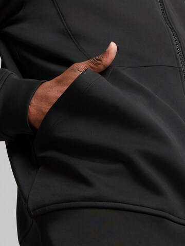 PUMA Athletic Zip-Up Hoodie in Black