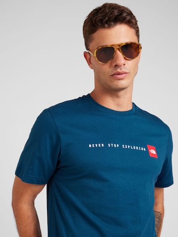 THE NORTH FACE Футболка 'NEVER STOP EXPLORING' в Синий