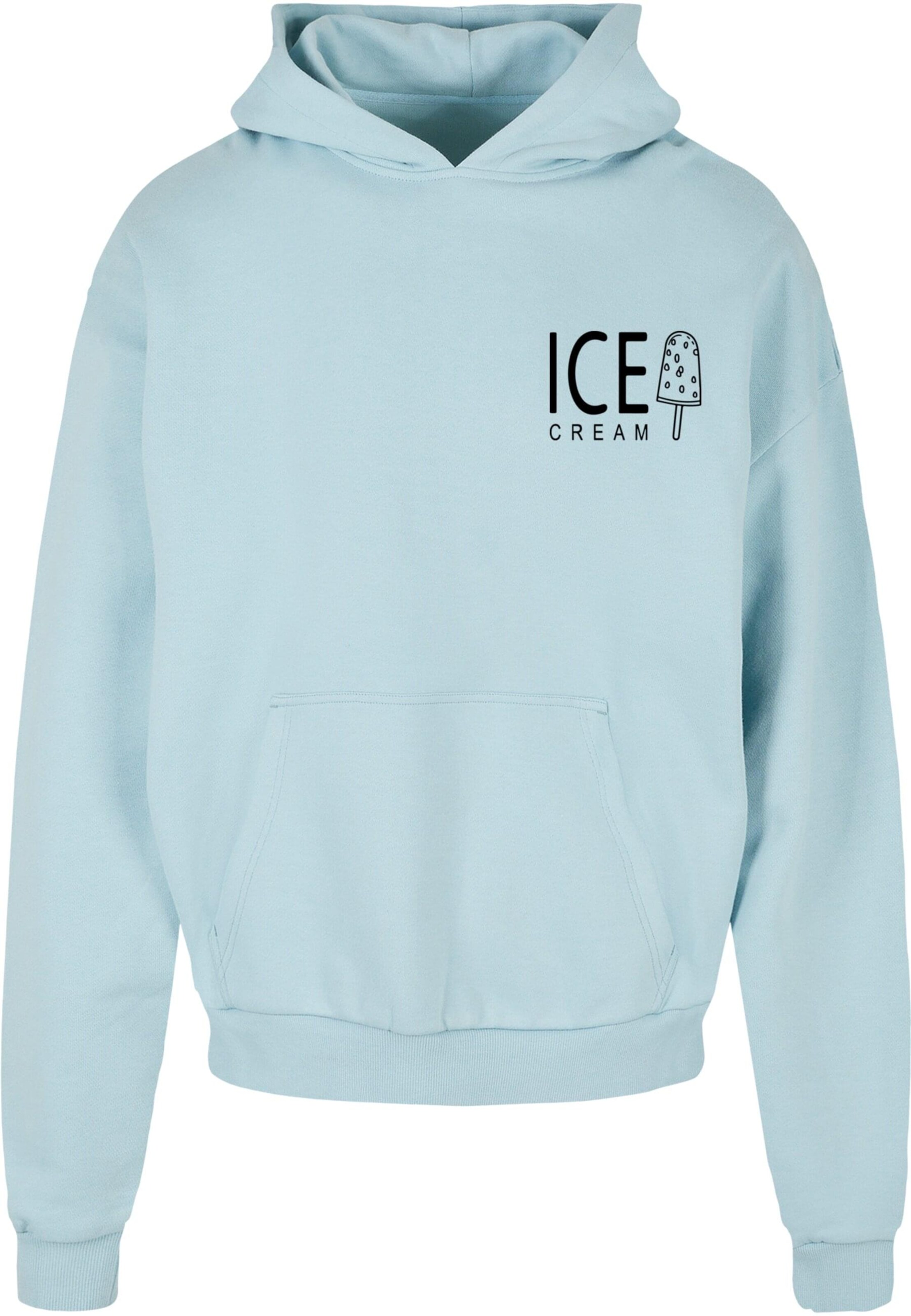 Merchcode Sweatshirt 'Ice Cream' in Blauw: voorkant