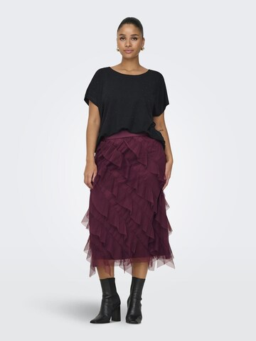 ONLY Carmakoma - Falda 'CARLafalda' en rojo