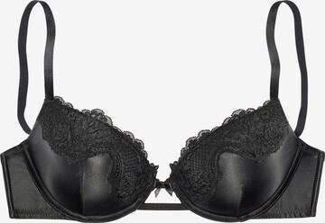 LASCANA Push-up Bra in Black: front