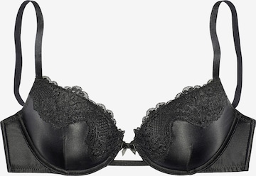 LASCANA Push-up Bra in Black: front