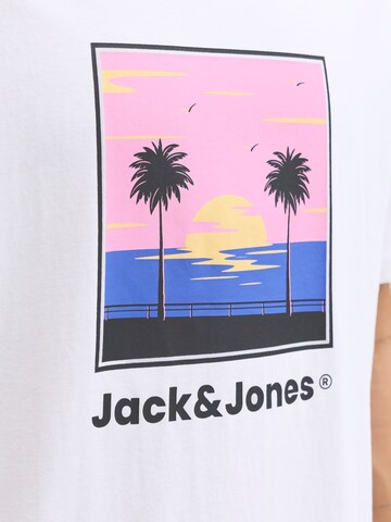 JACK & JONES Koszulka 'JJPERRY' w kolorze biały