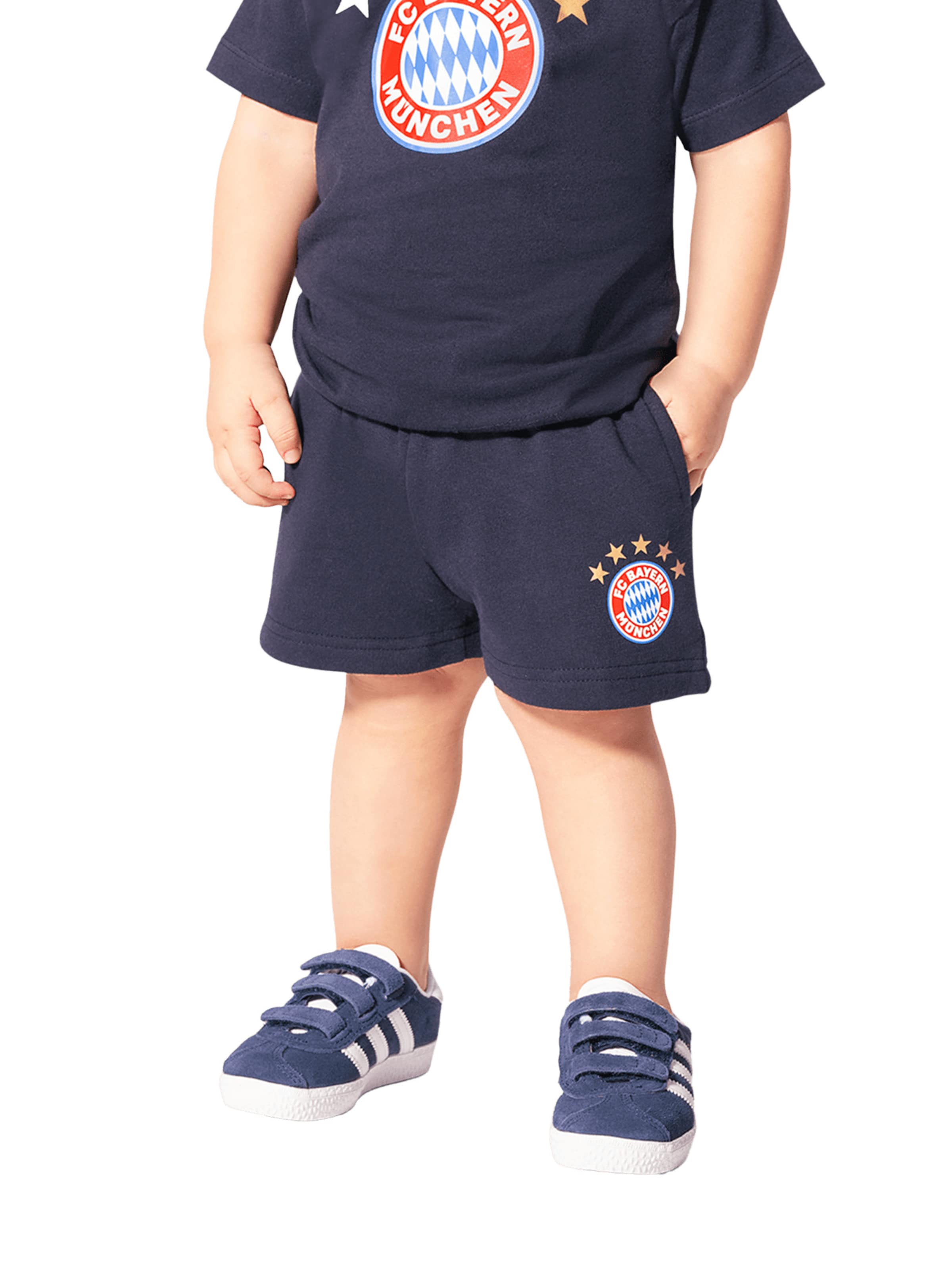 FC BAYERN MÜNCHEN Regular Pants 'Essential' in Blue: front