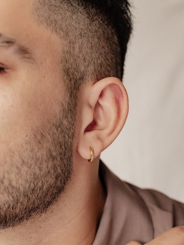 Hey Happiness - Pendientes 'Plain Chunky' en oro: frente