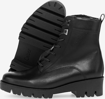 GABOR Lace-Up Ankle Boots in Black