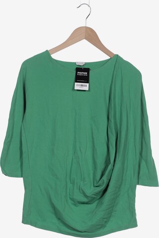 hessnatur Sweatshirt & Zip-Up Hoodie in S in Green: front
