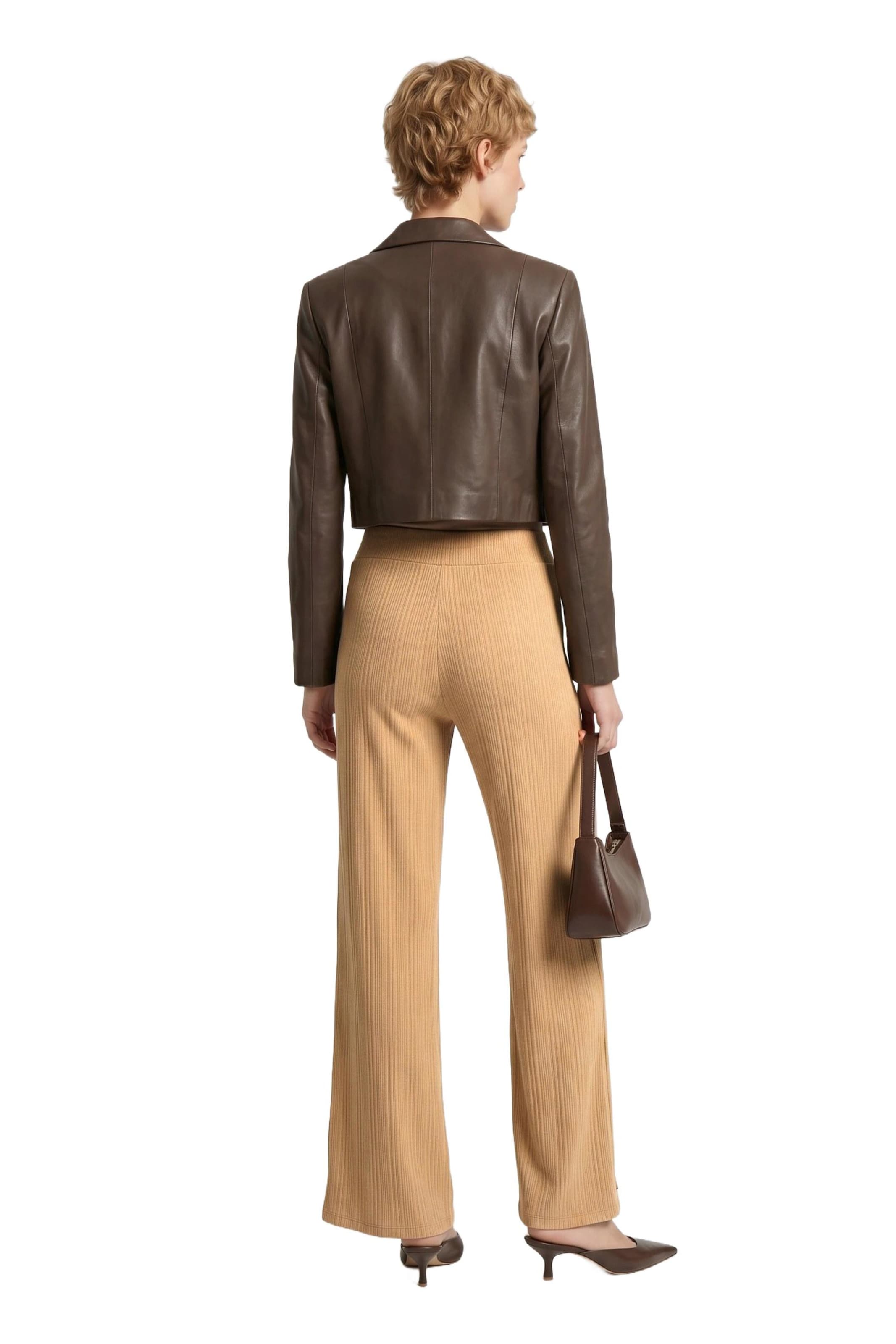 Alexa Dash Loose fit Pants in Beige
