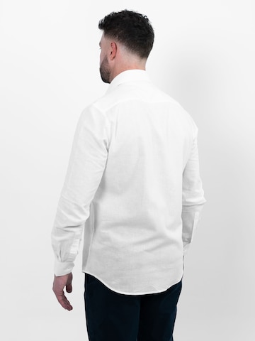 Vercate Slim Fit Businesshemd 'No. 9' in Weiß