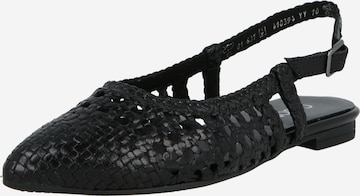 juoda GABOR Balerinos su dirželiais: priekis