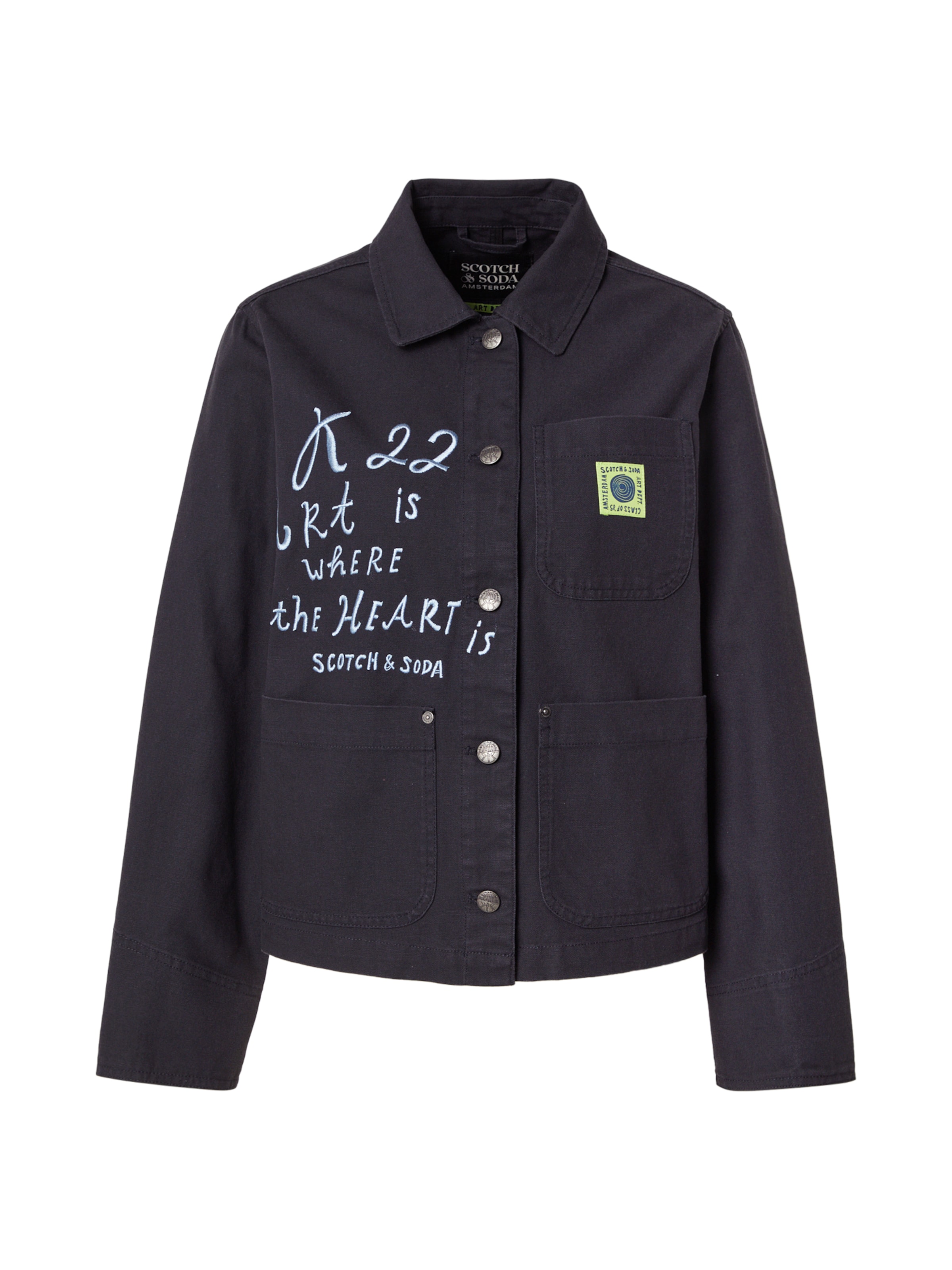 SCOTCH & SODA Přechodná bunda – černá: přední strana