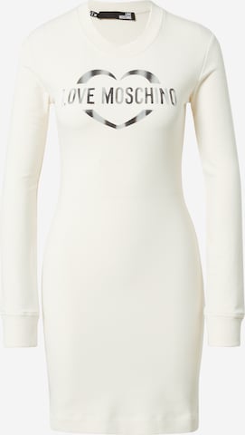 Robe Love Moschino en beige : devant