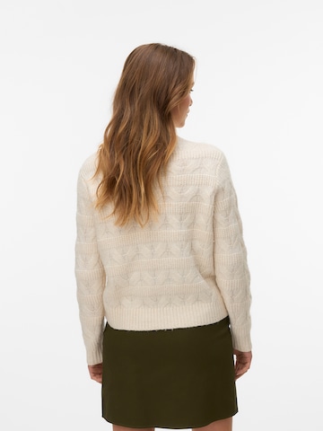 VERO MODA Sweater 'VMVIRG' in Beige