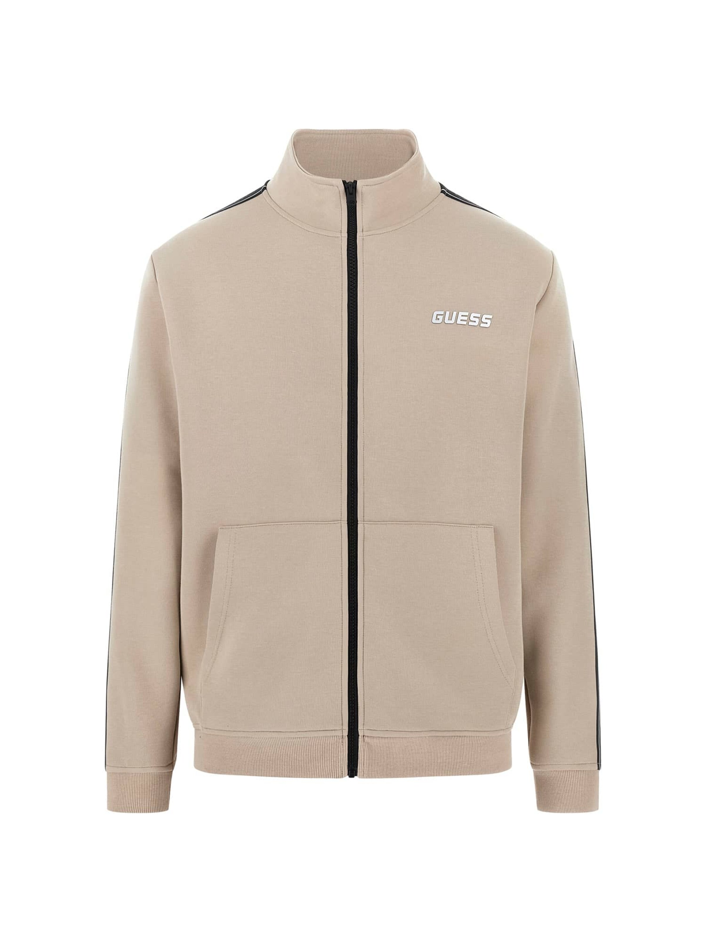 GUESS Athletic Sweatshirt 'Mickey' in Beige: front