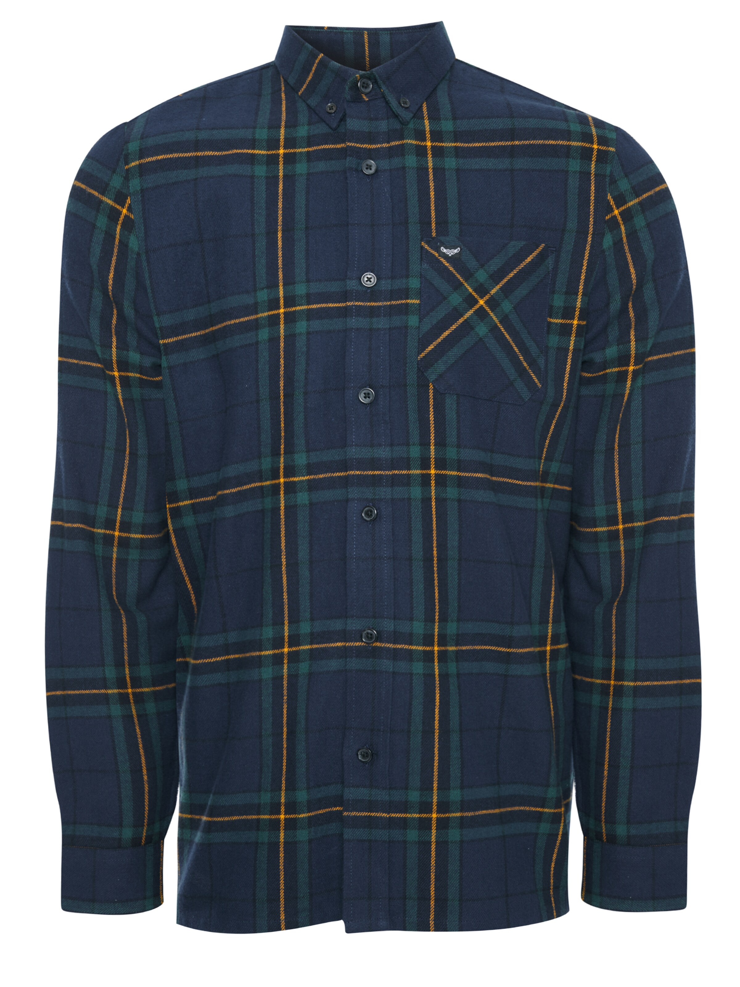 Threadbare Regular Fit Hemd 'Franco' in Blau: Vorderseite